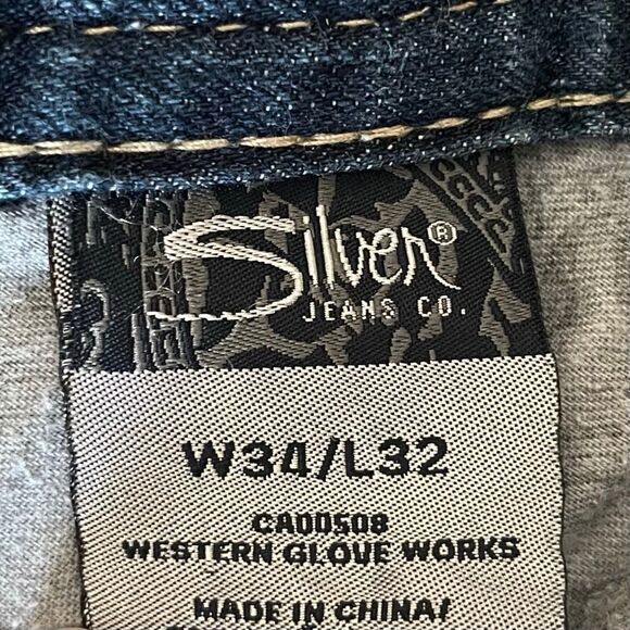 Mens Silver Zac Jeans - W34 L32 - 100% Cotton - Picture 2 of 13